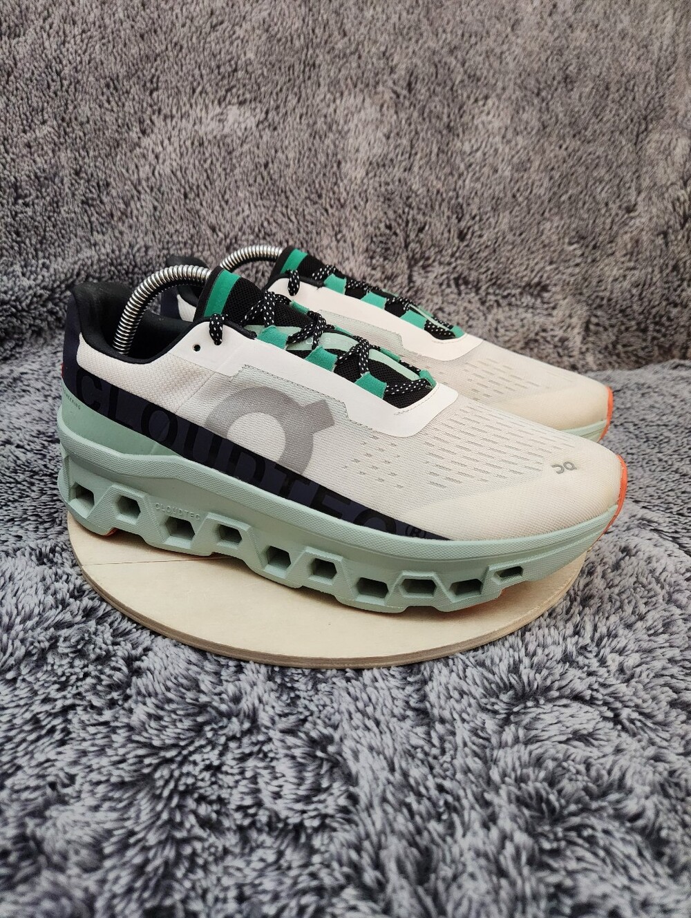 On Cloudmonster Frost Surf Walking Running Shoes  Mens Size 9 Women's 10.5